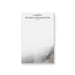 Elegant personalized notepad with black and gold accents for office use, corporate event, or fundraiser