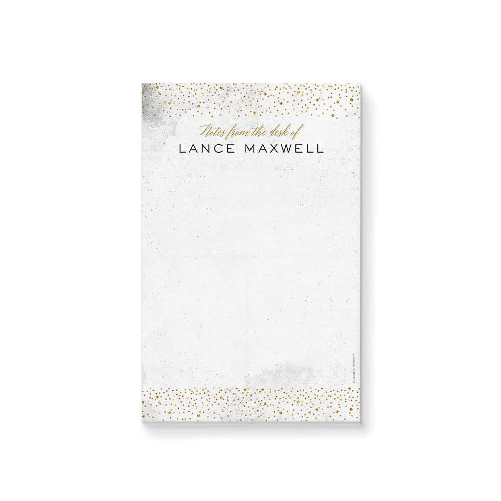 Personalized Notepad From the Desk of Custom Name Stationery