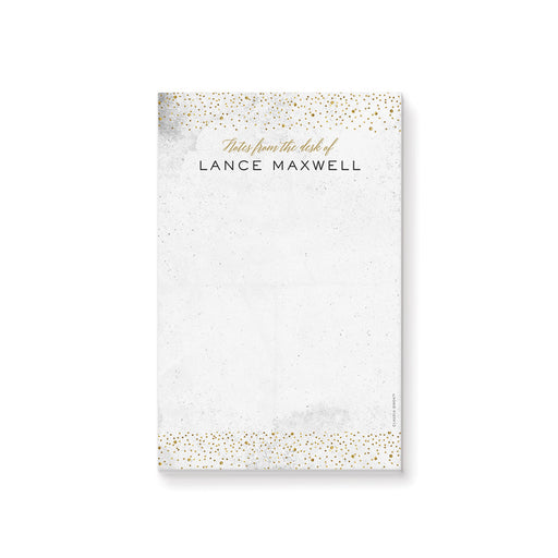 Personalized notepad from the desk of with custom name elegant professional stationery for business notes and office use