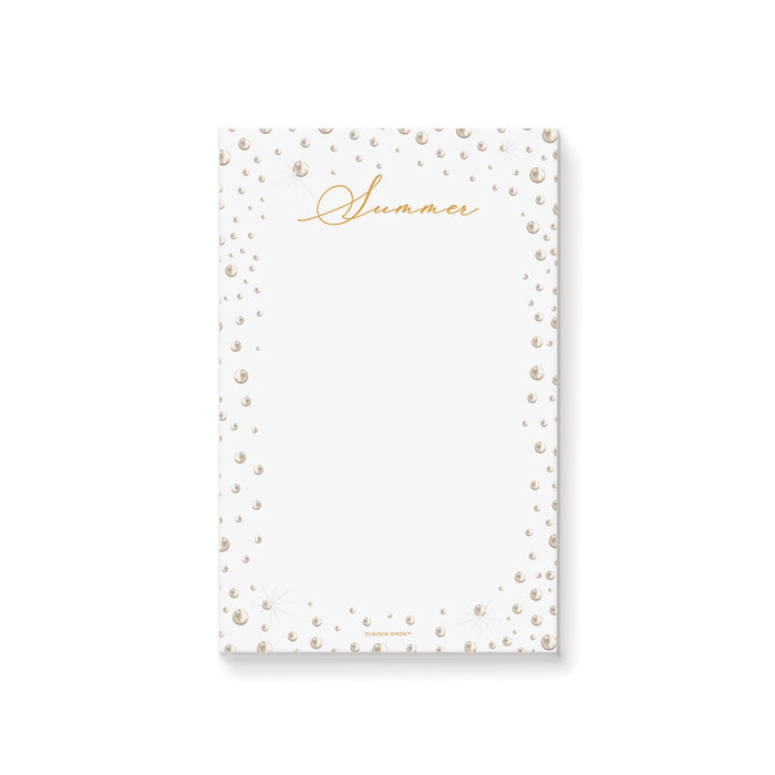 Pearl Notepad, Pearl Birthday Party Favor, Personalized Gift for Her, Pearl Stationery Writing Paper Pad, Pearl To Do List Pad, Pearl Anniversary Notepad