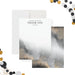 Business thank you card with an elegant neutral and black design, ideal for charity events, corporate use, and client appreciation-front-back