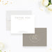 Elegant personalized couple thank you card, ideal for wedding gratitude notes or romantic appreciation messages.-front-back
