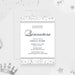 Elegant Quinceañera digital invitation template with diamond design and personalized celebration information