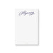 Personalized navy script notepad with custom name – elegant stationery pad for prom favors, gifts, or everyday note-taking.