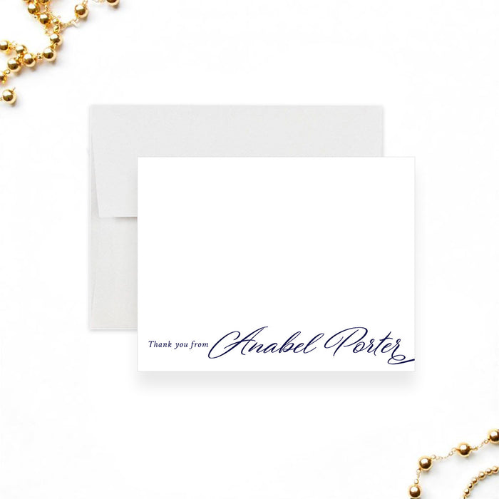 Elegant Prom Invitation in Navy Blue and Gold