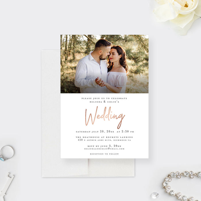 Custom Photo Invitations Personalized wedding invitations with pictures | Honestweddingadvice.com