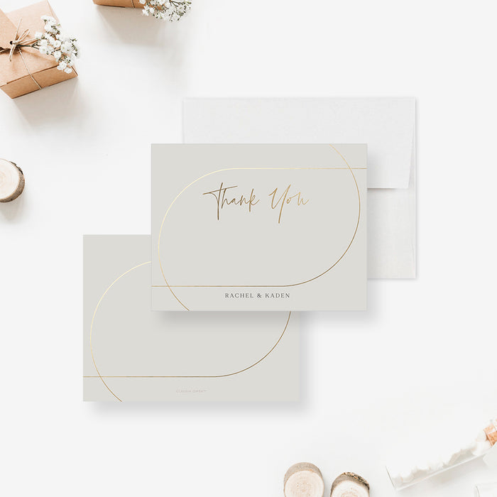 Elegant Gold Arch Wedding Invitation Card in Neutral Tones, Minimalist Chic Wedding Invites