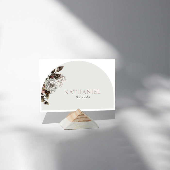 Vintage Floral Wedding Invitation Elegant Arch Design