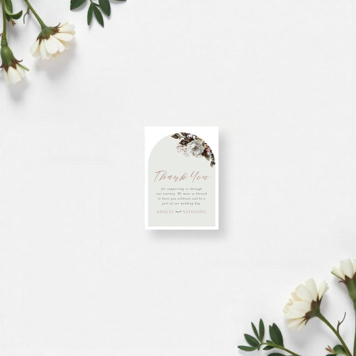 Vintage Floral Wedding Invitation Elegant Arch Design