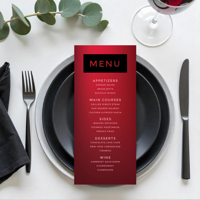 Wine and Dine Engagement Party Invitation Dinner Theme Card