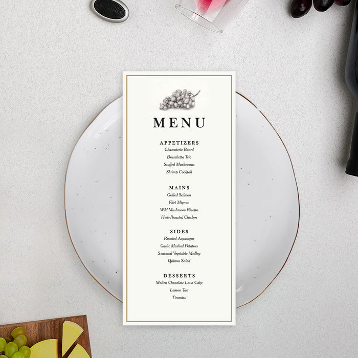 Wine and Dine Party Invitation Elegant Wine Tasting Event Card
