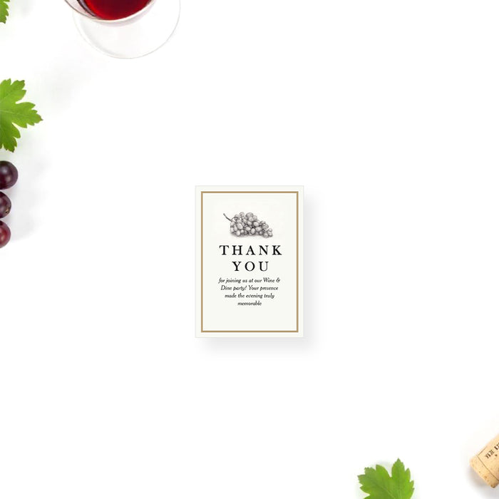 Wine and Dine Party Invitation Elegant Wine Tasting Event Card