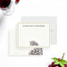 Personalized wine note card featuring a grape illustration and custom name, perfect for wine-themed party favors.-front-back