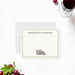 Personalized wine note card featuring a grape illustration and custom name, perfect for wine-themed party favors.-front