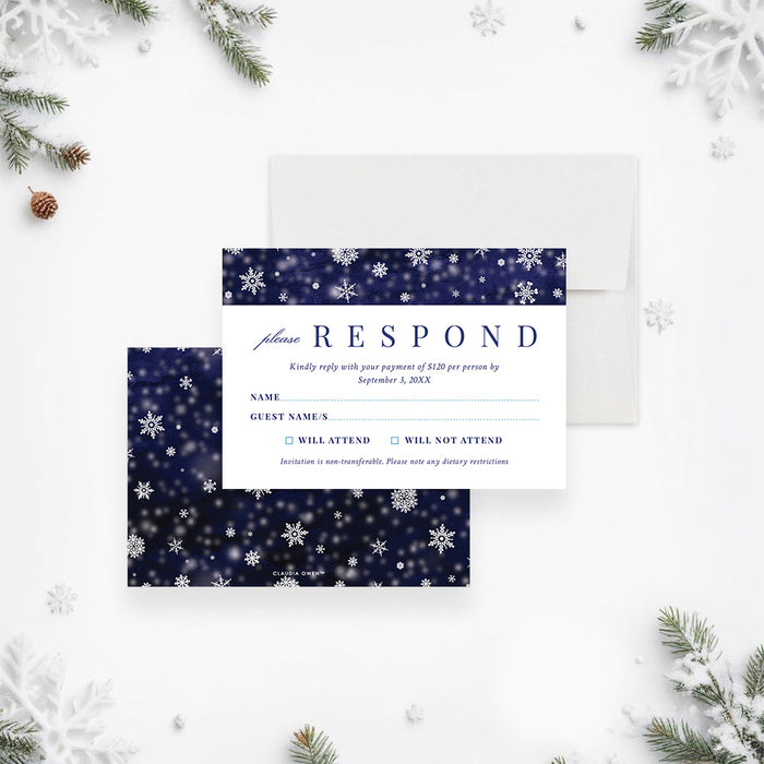 Winter Wonderland Gala Invitation Corporate Holiday Party Design