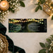 Enchanted forest prom ticket invitation with glowing string lights