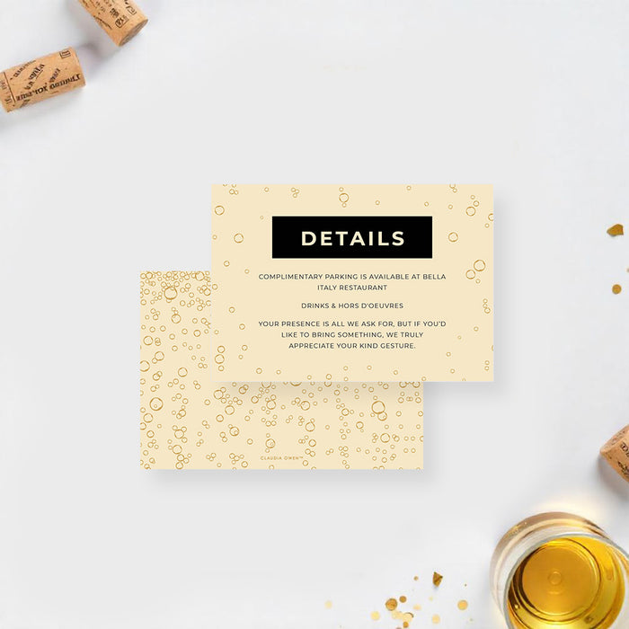 Champagne Bubbles Engagement Party Invitation Let’s Drink to That