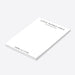 Personalized minimalist love notes only notepad with a custom couple's name-side