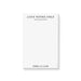 Personalized minimalist love notes only notepad with a custom couple's name