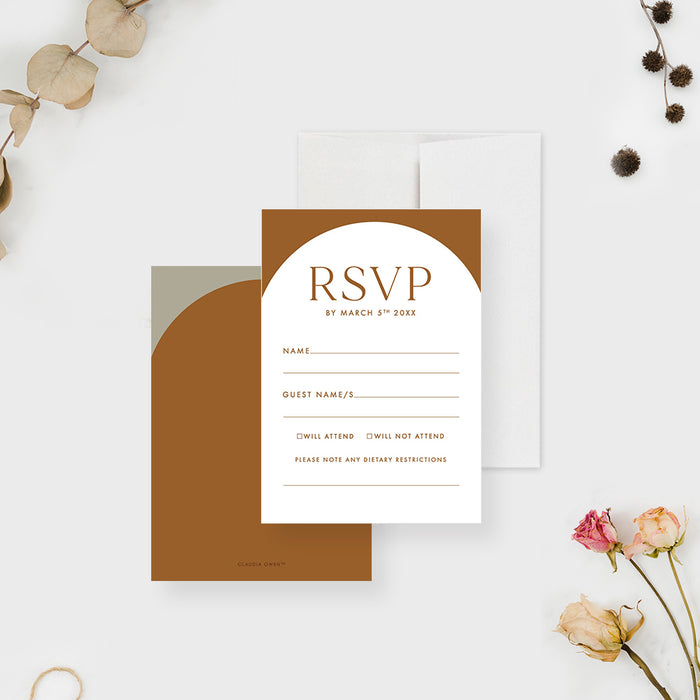 Minimalist Photo Wedding Invitation Card with Arch Layout Design, Photo Invitations for Wedding Celebration