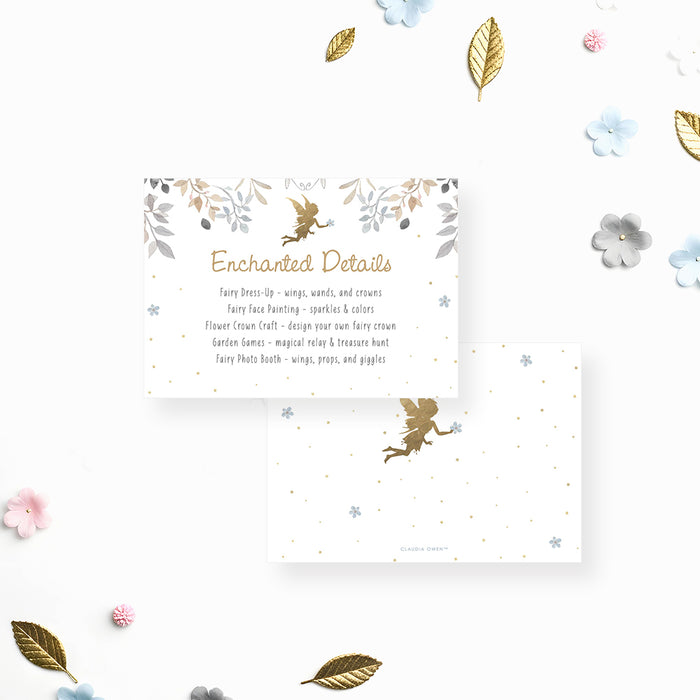 Fairy Birthday Invitation Girl Floral Fairy Party Invite