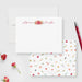 Fall floral personalized stationery set featuring thank you note cards