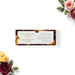 Floral wedding ticket invitation featuring botanical fall flowers, designed as a personalized entry ticket or party pass.