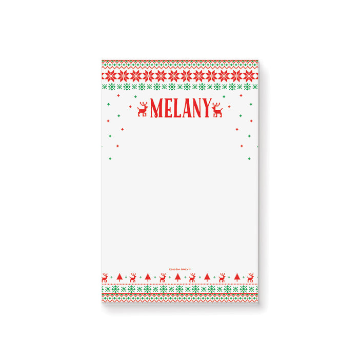 Notepad with Christmas-themed design