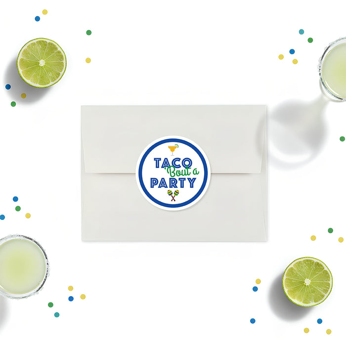 Personalized Fiesta Birthday Party Invitation with Margarita