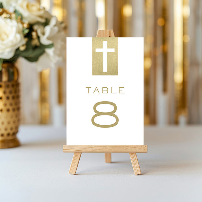 First Holy Communion Invitation Cross Design