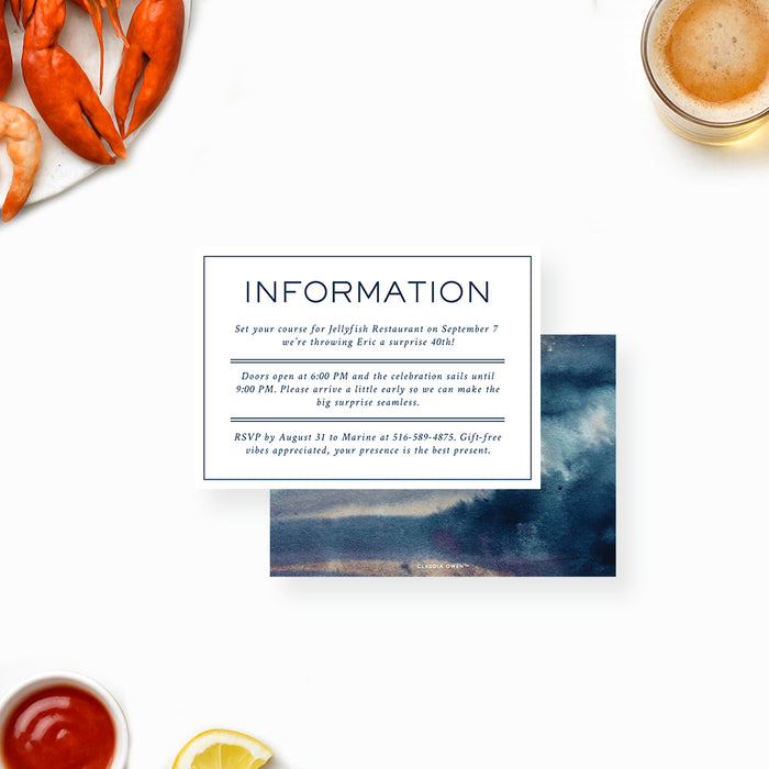 Fishing Birthday Invitation For Men Nautical Party