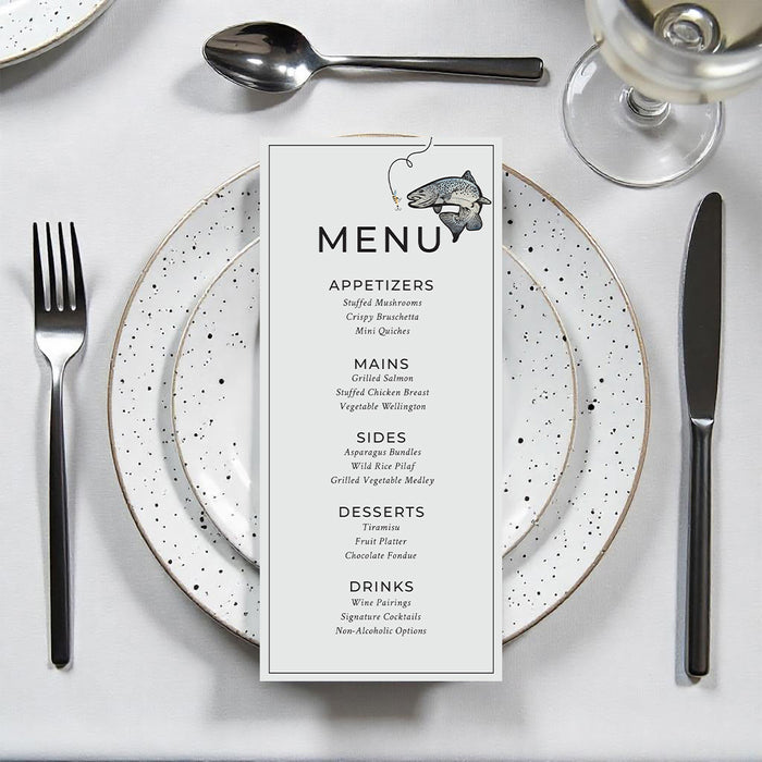 Fishing Themed Birthday Invitation for Men