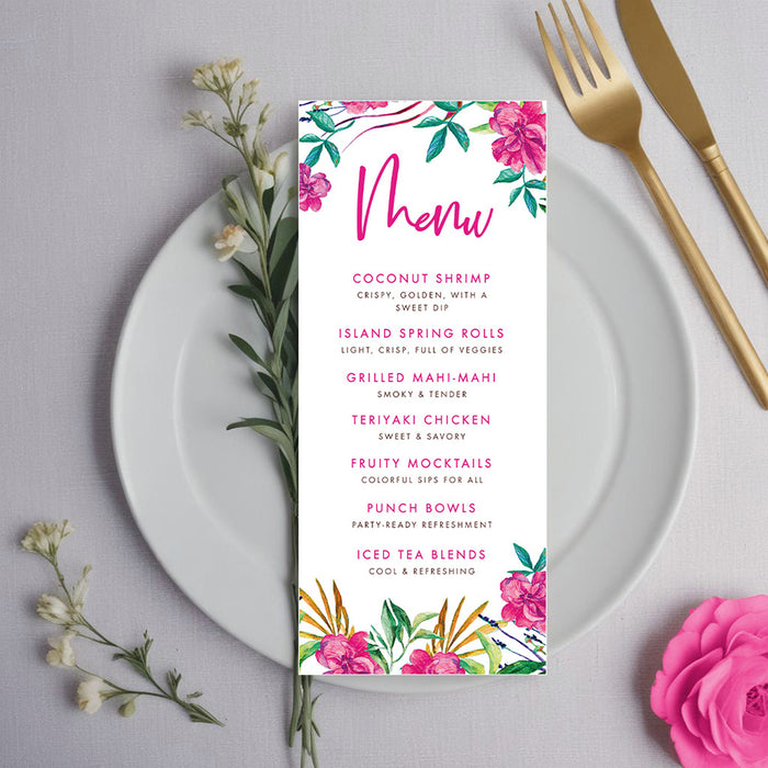 Floral Bat Mitzvah Invitation Pink Botanical Jewish Invite