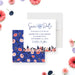 Floral tea party save the date card with teapot illustration and pink flowers for a birthday afternoon tea celebration.-front-back