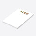 Personalized notepad with floral letters, perfect for custom gifts or stylish daily stationery.-side