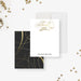 Forever Young thank you card with elegant gold-style script lettering and personalized name for a milestone birthday celebration-front-back