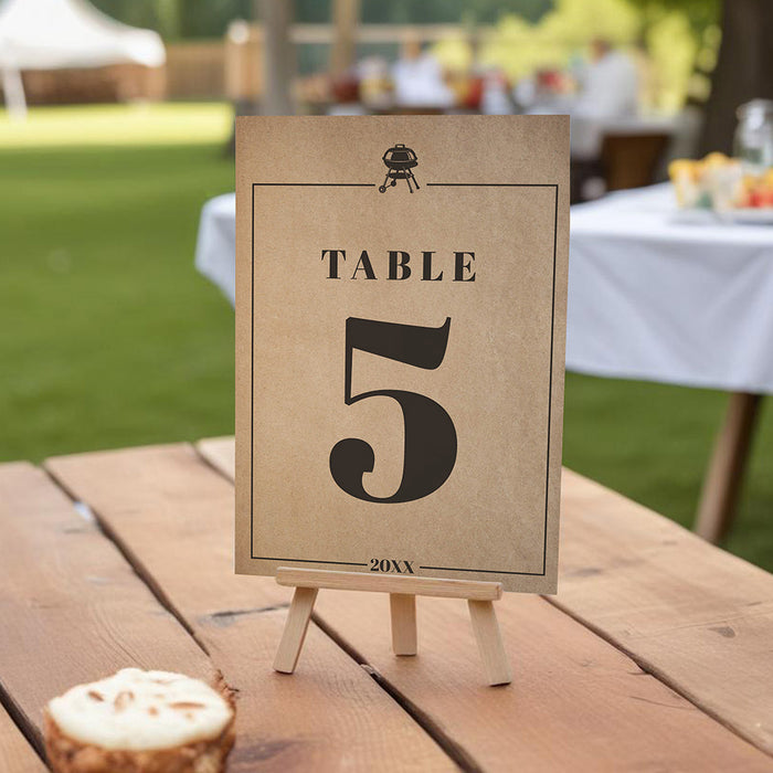 Fourth of July BBQ Party Invitation Rustic Classic Design