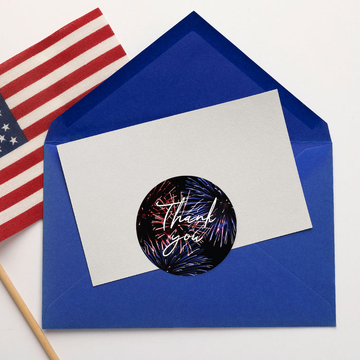 Fourth of July Party Invitation Fireworks Design