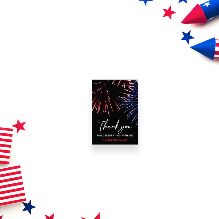 Fourth of July Party Invitation Fireworks Design