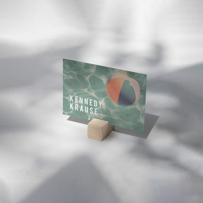 Swimming and Sunbathing Pool Birthday Party Invitation