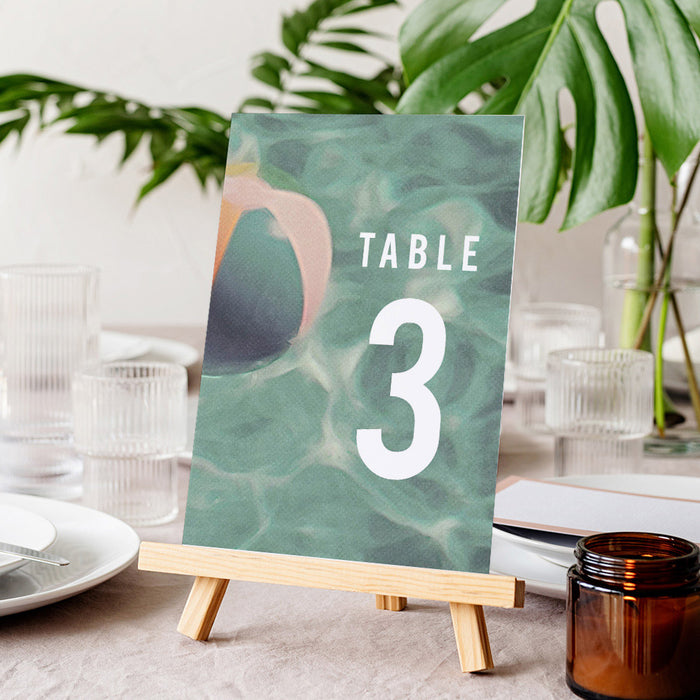 Swimming and Sunbathing Pool Birthday Party Invitation