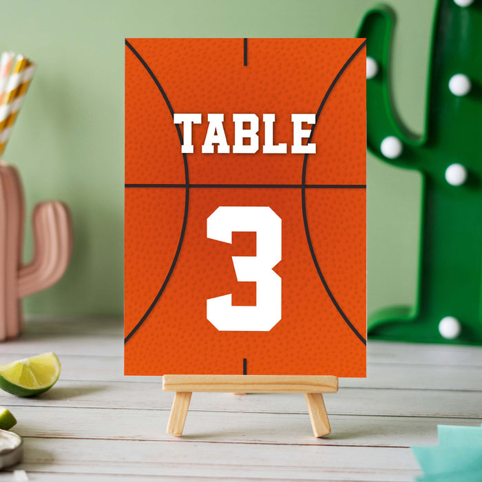 Basketball Birthday Invitation Card for Children, Hoop It Up Bday Invites for Kids, Sports-Themed Party