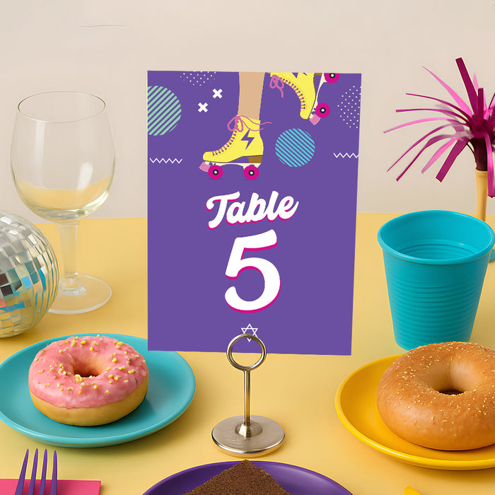 Roller Skating Bat Mitzvah Invitation Fun Modern Design