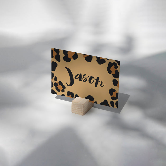 Wild One First Birthday Party Invitation with Animal Leopard Print, Invitation Card for Children, Safari Birthday Invites