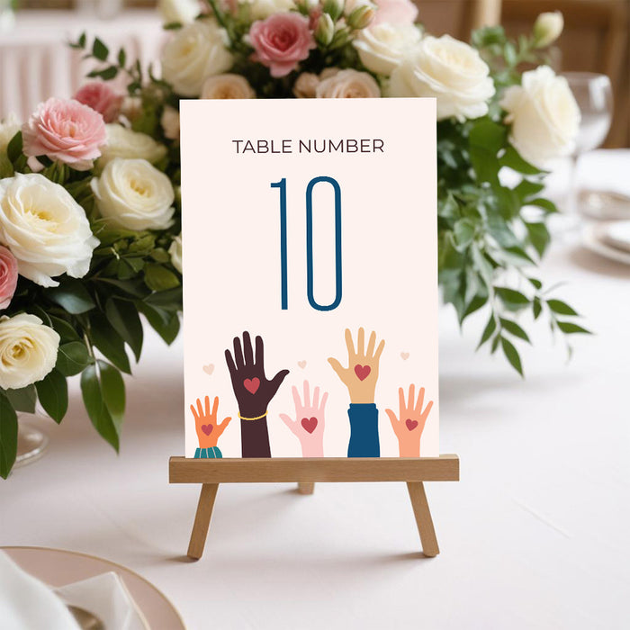 Charity Fundraiser Invitation Lend a Helping Hand Event Card