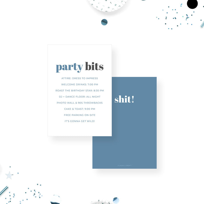 Funny 50th Birthday Party Invitation Modern Typography