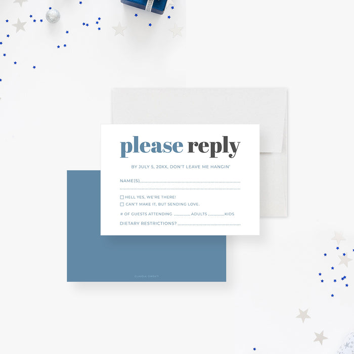 Funny 50th Birthday Party Invitation Modern Typography