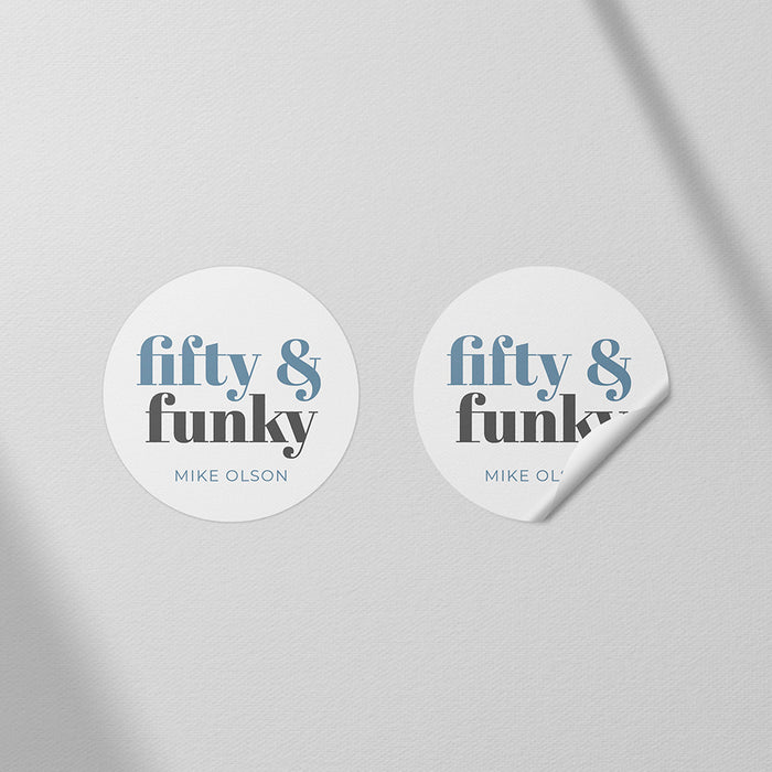 Funny 50th Birthday Party Invitation Modern Typography