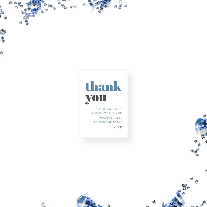 Funny 50th Birthday Party Invitation Modern Typography