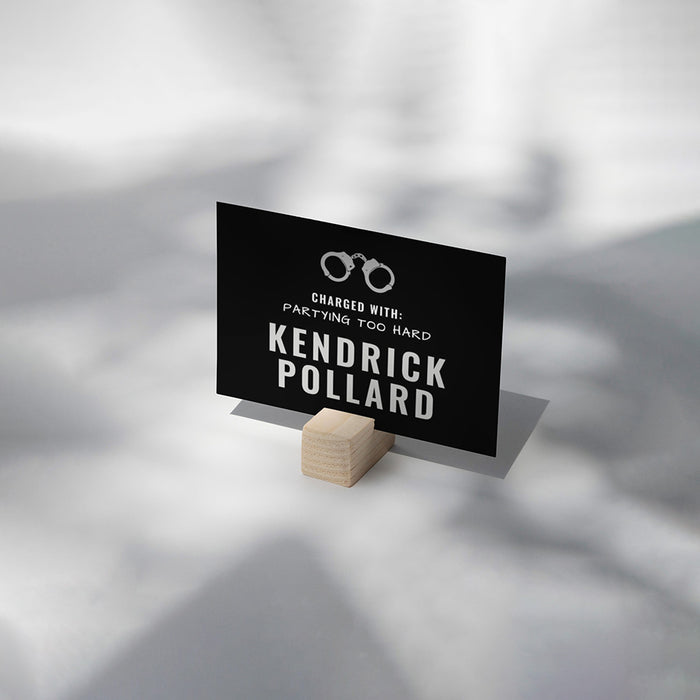 Personalized Funny Mugshot Bachelor Party Invitation with Photo